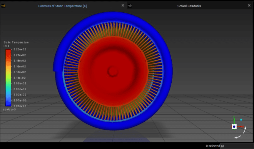 Battery cooling geometry being developed in SolidWorks