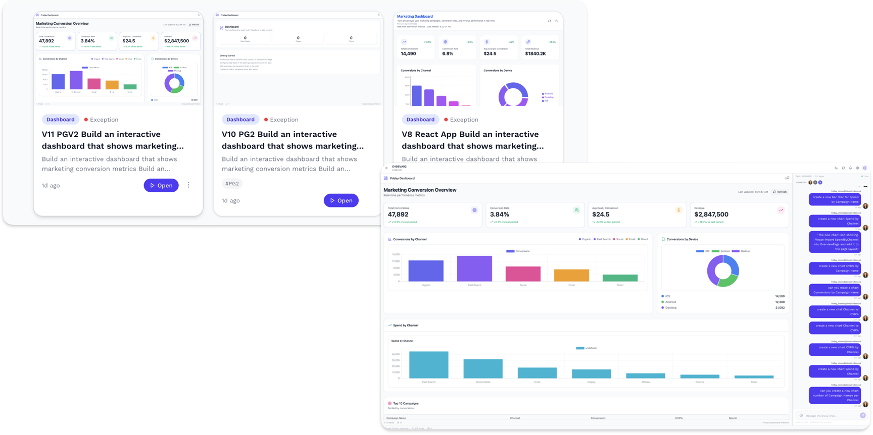Friday native apps preview